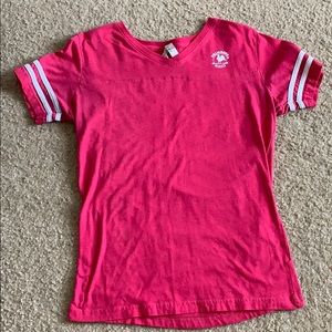 Primrose School Pink Striped Shirt